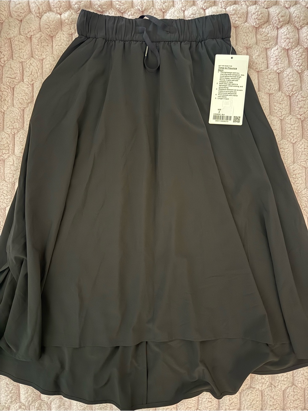 lululemon athletica Black High-Low Flow Skirt